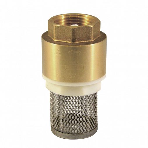 Клапан обратный STM  1/2",    с пластиковым сердечником, с сеткой