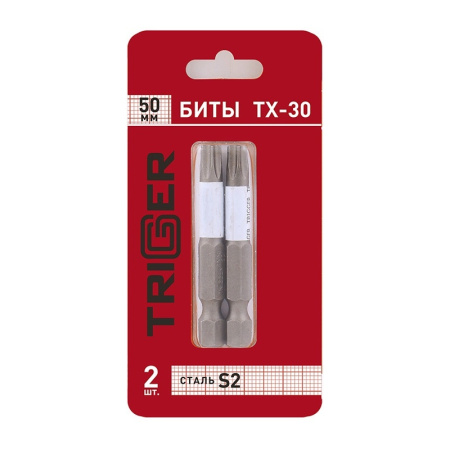 Биты ПРОФИ TORX-30 50мм (блистер уп.2шт) ТРИГГЕР 84976