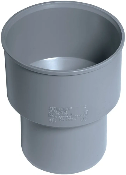 Патрубок переходной для ВНУТР. КАН. OSTENDORF 110 HTUG без манжеты на чугунную трубу