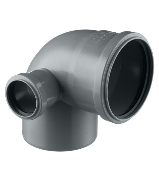 Отвод для ВНУТР. КАН. РТП 110/87* с выходом на 50 левый