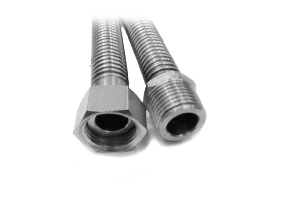 Подводка гибкая для газа сильфонная  180см 1/2", вн/нар, 