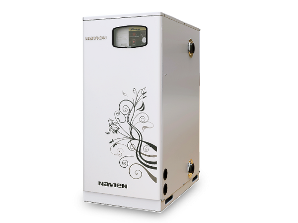 Котел газовый напольный NAVIEN GA-35KN 35кВт,  двухконтурный, закрытая камера сгорания, 