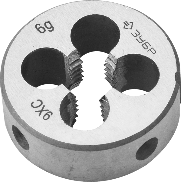 Плашка ЗУБР "МАСТЕР" круглая ручная, М10 x 1,5